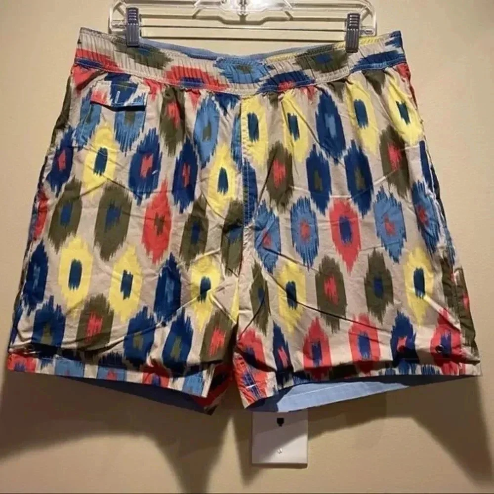 Tailor Vintage Men's Reversible Shorts Multicolor/ Solid Olive Green